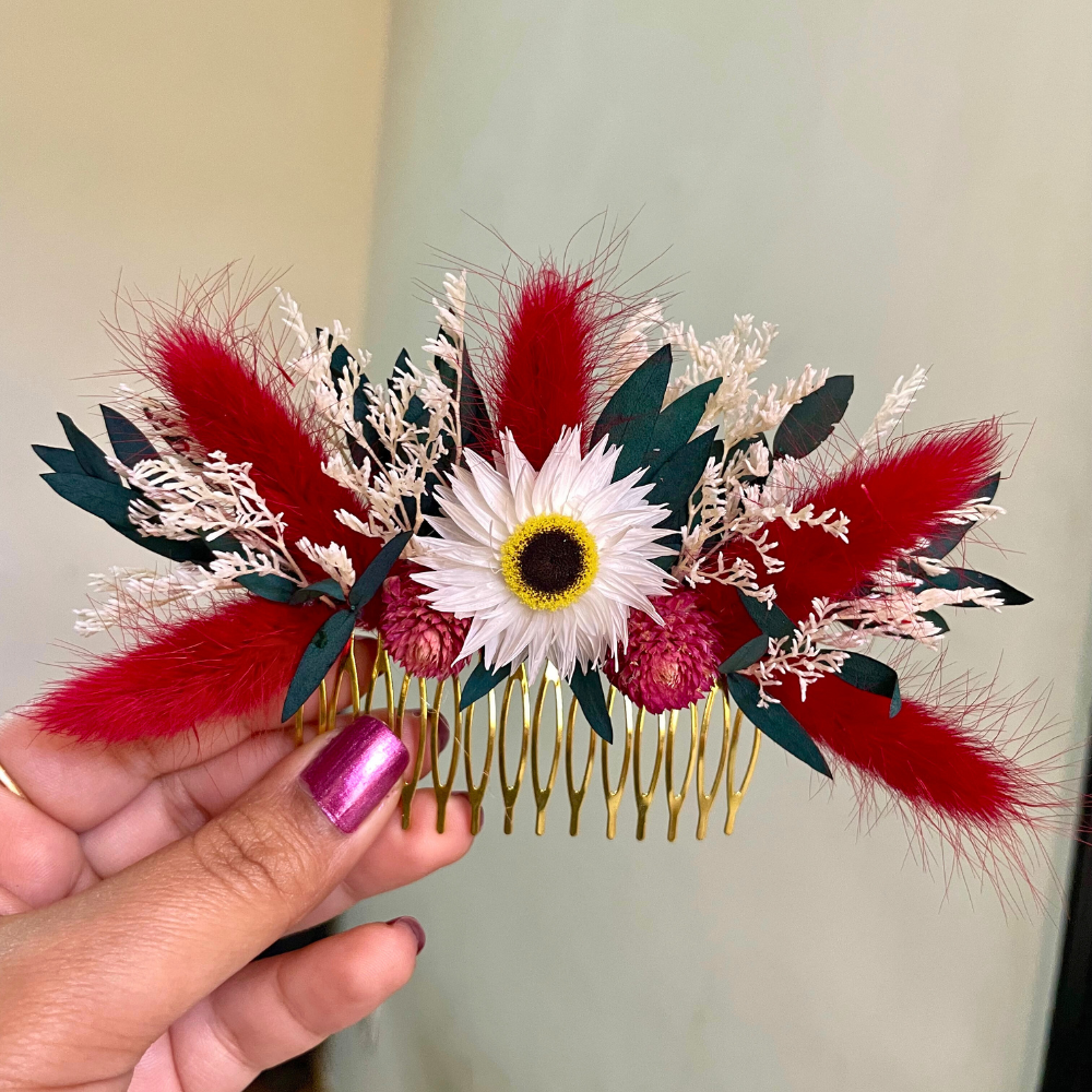 Floral Hair Comb