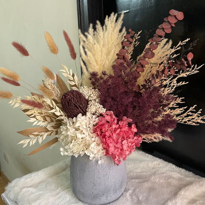 Blossom Bliss: Dried and Preserved flower arrangement