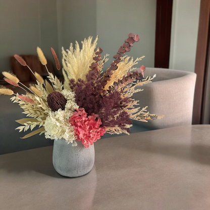 Blossom Bliss: Dried and Preserved flower arrangement