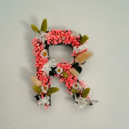 Floral Letters: Dried flower Initials