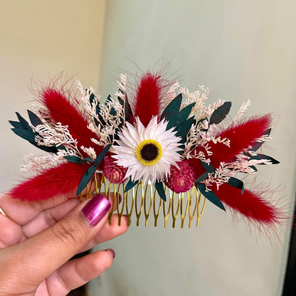 Floral Hair Comb